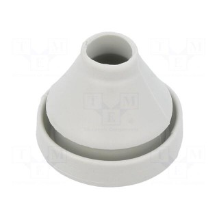 Grommet | elastomer thermoplastic TPE | grey | 5÷7mm | IP67 | MET-M