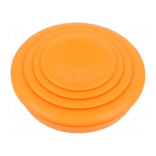Grommet | elastomer thermoplastic TPE | orange | Øcable: 0÷28mm