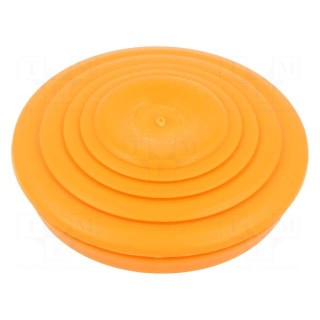 Grommet | elastomer thermoplastic TPE | orange | Øcable: 0÷34mm