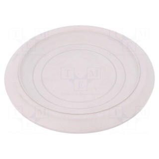 Grommet | Ømount.hole: 120mm | elastomer thermoplastic TPE | grey
