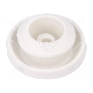 Grommet | Ømount.hole: 12mm | elastomer thermoplastic TPE | grey