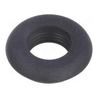 Grommet | Ømount.hole: 13.8mm | Øhole: 11.2mm | rubber | black