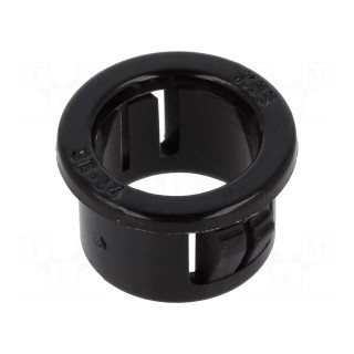 Grommet | Ømount.hole: 14.3mm | Øhole: 11.4mm | black
