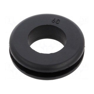 Grommet | Ømount.hole: 19.05mm | Øhole: 12.7mm | rubber