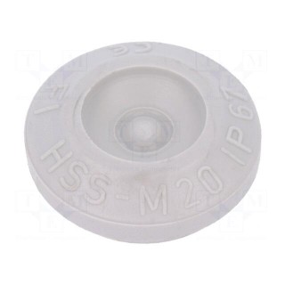 Grommet | Ømount.hole: 20mm | TPE (thermoplastic elastomer) | IP67