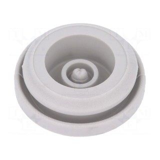 Grommet | Ømount.hole: 20mm | elastomer thermoplastic TPE | grey