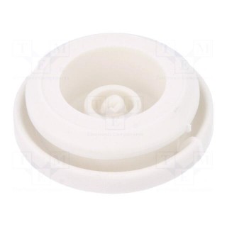 Grommet | Ømount.hole: 20mm | elastomer thermoplastic TPE | grey