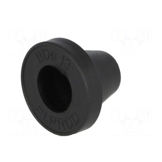 Grommet | Ømount.hole: 21mm | rubber | black | Panel thick: max.2mm