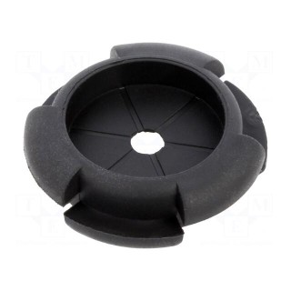 Grommet | Ømount.hole: 25.39mm | Øhole: 20.57mm | rubber | black