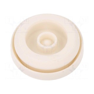 Grommet | Ømount.hole: 25mm | elastomer thermoplastic TPE | grey