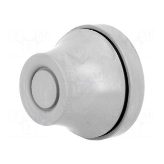 Grommet | Ømount.hole: 29mm | grey | Panel thick: 1÷4mm | L: 24.4mm