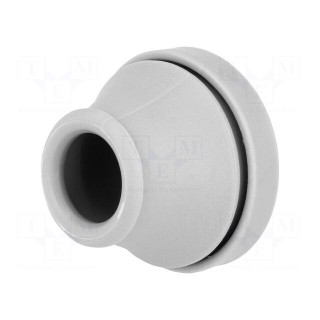 Grommet | Ømount.hole: 29mm | elastomer thermoplastic TPE | grey