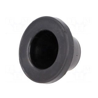 Grommet | Ømount.hole: 38mm | rubber | black | Panel thick: max.2mm