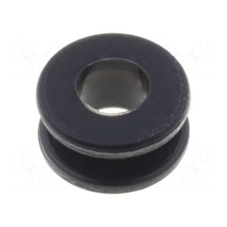 Grommet | Ømount.hole: 4.5mm | Øhole: 3.5mm | rubber | black
