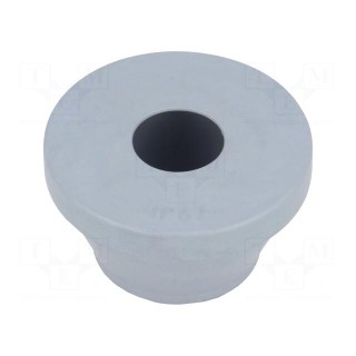 Grommet | Ømount.hole: 48mm | grey | Panel thick: 1÷4mm | L: 32mm