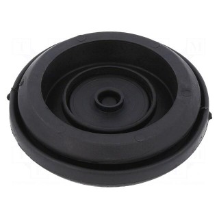 Grommet | Ømount.hole: 50mm | elastomer thermoplastic TPE | black
