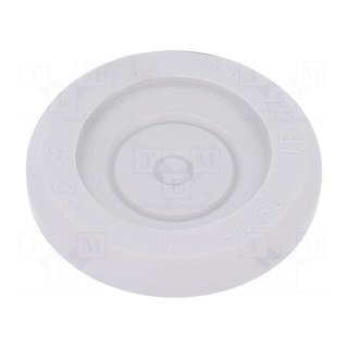 Grommet | Ømount.hole: 50mm | elastomer thermoplastic TPE | grey