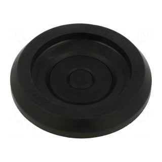 Grommet | Ømount.hole: 60mm | elastomer thermoplastic TPE | black