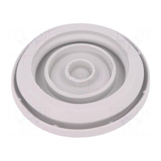 Grommet | Ømount.hole: 60mm | elastomer thermoplastic TPE | grey