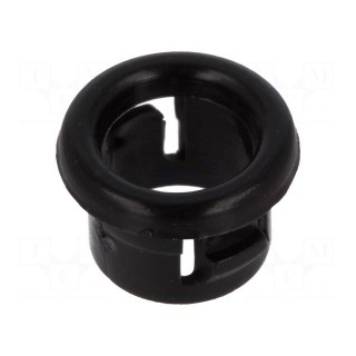 Grommet | Ømount.hole: 7.1mm | Øhole: 5.8mm | black