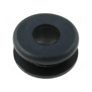 Grommet | Ømount.hole: 8.4mm | Øhole: 5.5mm | rubber | black