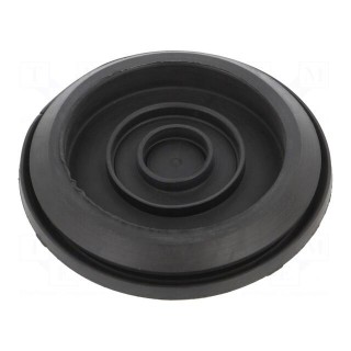 Grommet | Ømount.hole: 80mm | elastomer thermoplastic TPE | black