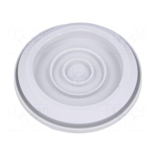 Grommet | Ømount.hole: 80mm | elastomer thermoplastic TPE | grey