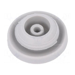 Grommet | Ømount.hole: 9mm | elastomer thermoplastic TPE | grey