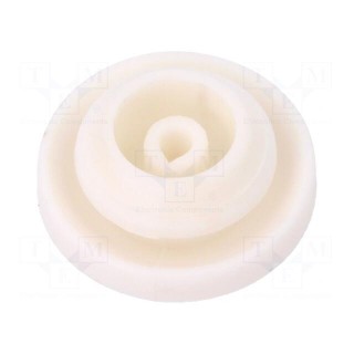 Grommet | Ømount.hole: 9mm | elastomer thermoplastic TPE | grey
