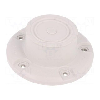 Grommet | elastomer thermoplastic TPE | light grey | Holes no: 1