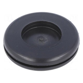 Grommet | with bulkhead | Ømount.hole: 25.5mm | Øhole: 19mm | PVC