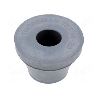Grommet | with bulkhead | Ømount.hole: 29mm | EPDM | grey