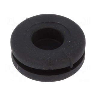 Grommet | with bulkhead | Ømount.hole: 6.4mm | Øhole: 4.1mm | -50÷95°C