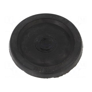 Grommet | with bulkhead | Ømount.hole: 60mm | black | -40÷100°C | IP54