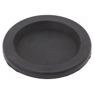 Grommet | with bulkhead | Ømount.hole: 70.2mm | Øhole: 53mm | black