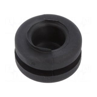 Grommet | with bulkhead | Ømount.hole: 9.9mm | Øhole: 6.4mm | -50÷95°C