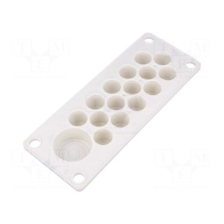 Multigate grommet | TPE (thermoplastic elastomer) | white | IP30