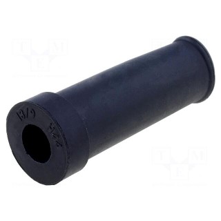 Strain relief | caoutchouc | black | -20÷80°C | 7.5÷9mm | Gland: PG13,5