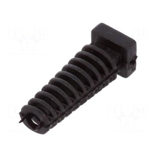 Strain relief | Øhole: 3.5mm | elastomer | black | L: 25mm