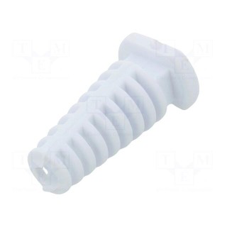 Strain relief | Øhole: 4.5mm | white | Panel thick: max.3.5mm | L: 25mm