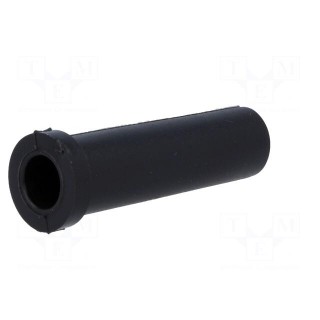 Strain relief | Ømount.hole: 11.1mm | Øhole: 7.9mm | PVC | black