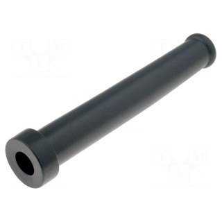 Strain relief | Ømount.hole: 11.5mm | Øhole: 8mm | PVC | black | L: 85mm