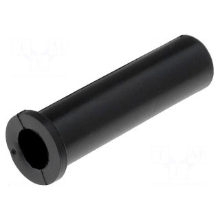 Strain relief | Ømount.hole: 9.3mm | Øhole: 6.8mm | PVC | black | L: 36mm