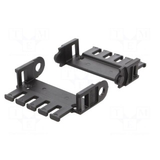 Bracket | self-aligning | for cable chain