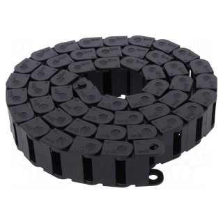 Cable chain | 06 | Bend.rad: 28mm | L: 1000mm | Int.height: 10.5mm