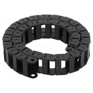 Cable chain | 10 | Bend.rad: 28mm | L: 1006mm | non-openable frames
