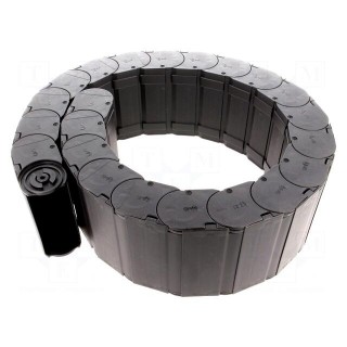 Cable chain | 158 | Bend.rad: 100mm | L: 1012mm | Int.height: 40mm