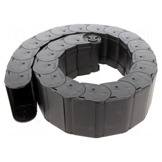 Cable chain | 158 | Bend.rad: 100mm | L: 1012mm | Int.height: 40mm