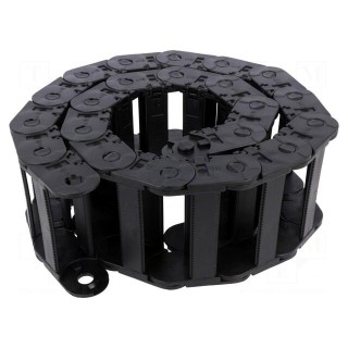 Cable chain | 2400 | Bend.rad: 55mm | L: 1012mm | Int.height: 25mm