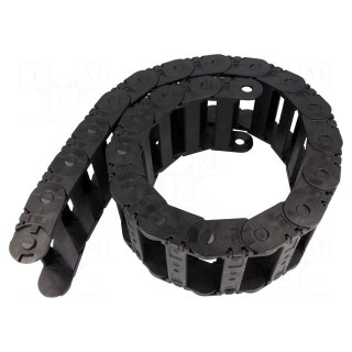 Cable chain | 2500 | Bend.rad: 150mm | L: 1012mm | Int.height: 25mm